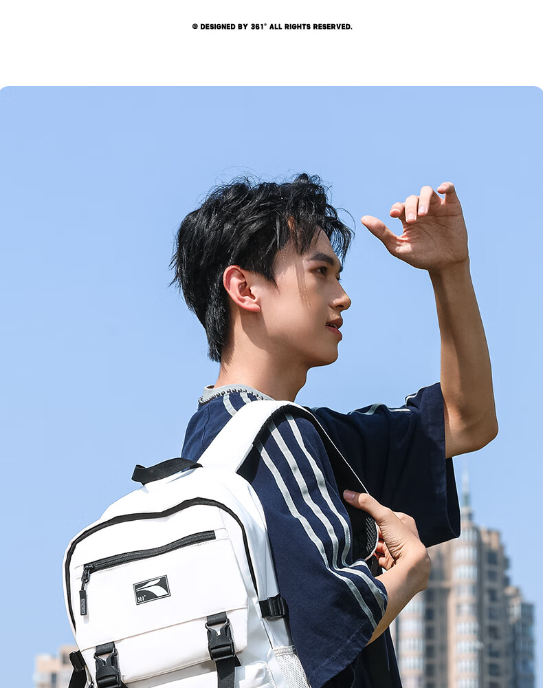 361° Backpack for Men And Women, Large Capacity Business Travel Backpack, Lightweight Water-Resistant School Bag for Middle And High School Students, Black 19