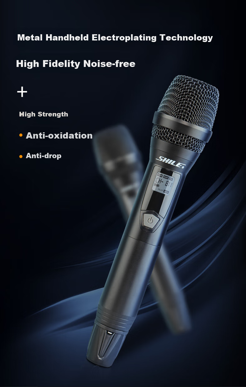 SHILE SH-21 Wireless One-To Microphone Conference Microphone, Handheld Headset Lapel Desktop Gooseneck, Stage Performance Speech Hosting 6