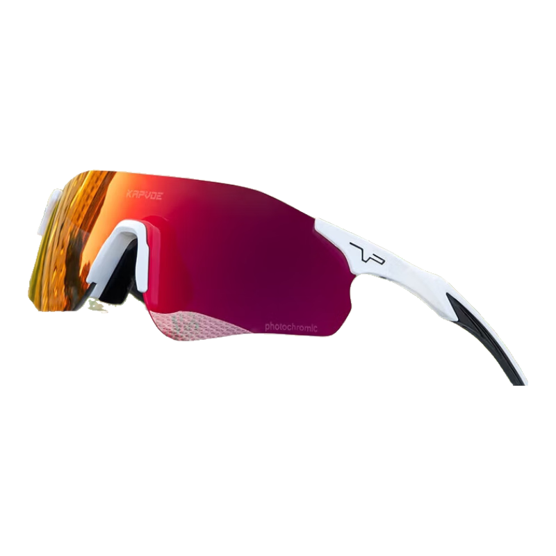KAPVOE Endurance Star Running Glasses, Marathon Photochromic Professional Outdoor Windproof Goggles, Unisex Sunglasses