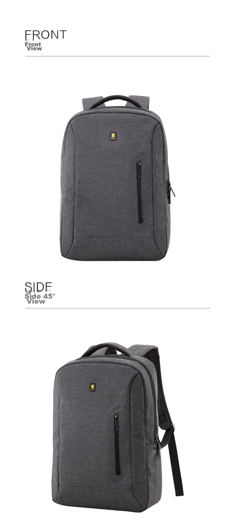 LEVEL8 Business Casual Backpack, 15.6-Inch Large Capacity Laptop Bag for Men, School Bag LA-1850 6