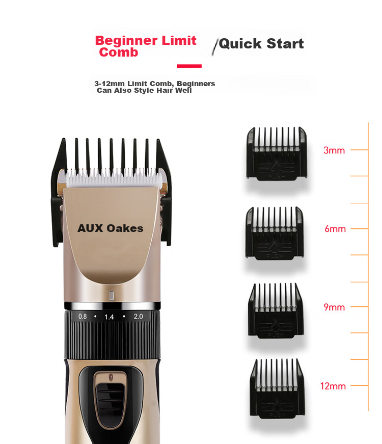 AUX Hair Clipper for Adults, Electric Trimmer for Babies And Children, Hair Cutting Tool, Hairdressing Device, Self-Haircutting Machine, Hairdressing Equipment 5