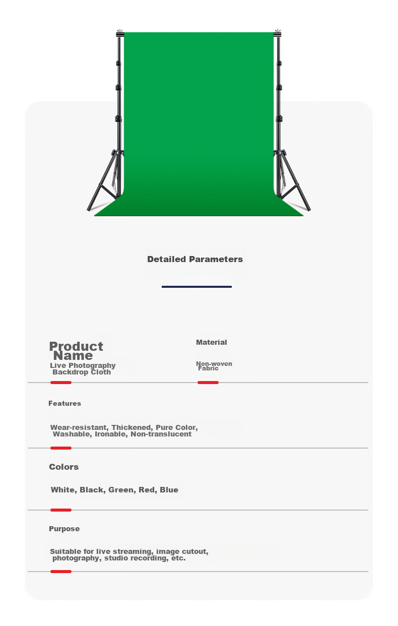 LATZZ 3*4 Meter Professional Live Streaming Green Screen Backdrop Cloth, Chroma Key Cloth, Thickened Solid Green Cloth Background, Photography Cloth, Video Recording Green Screen, Portable Green Cloth 19