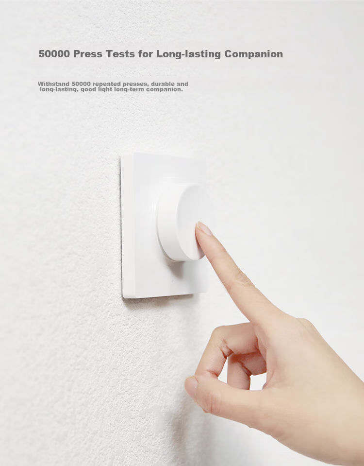 Yeelight Lingdong Switch Socket, Double Switch Suitable for Living Room And Bedroom, Ceiling Light Wall Switch, Self-Rebound, Non-Detachable 11