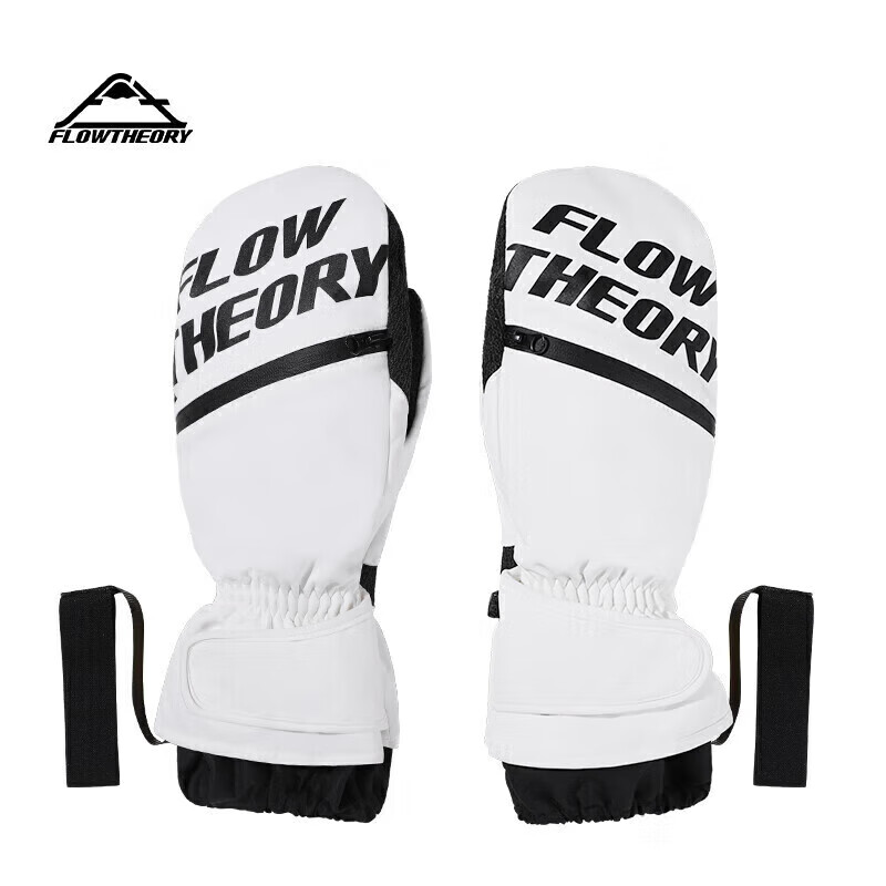 Flow Theory Full-Finger Kevlar Ski Gloves, Windproof, Waterproof, Warm, Wear-Resistant, Professional Single And Double Board Gloves