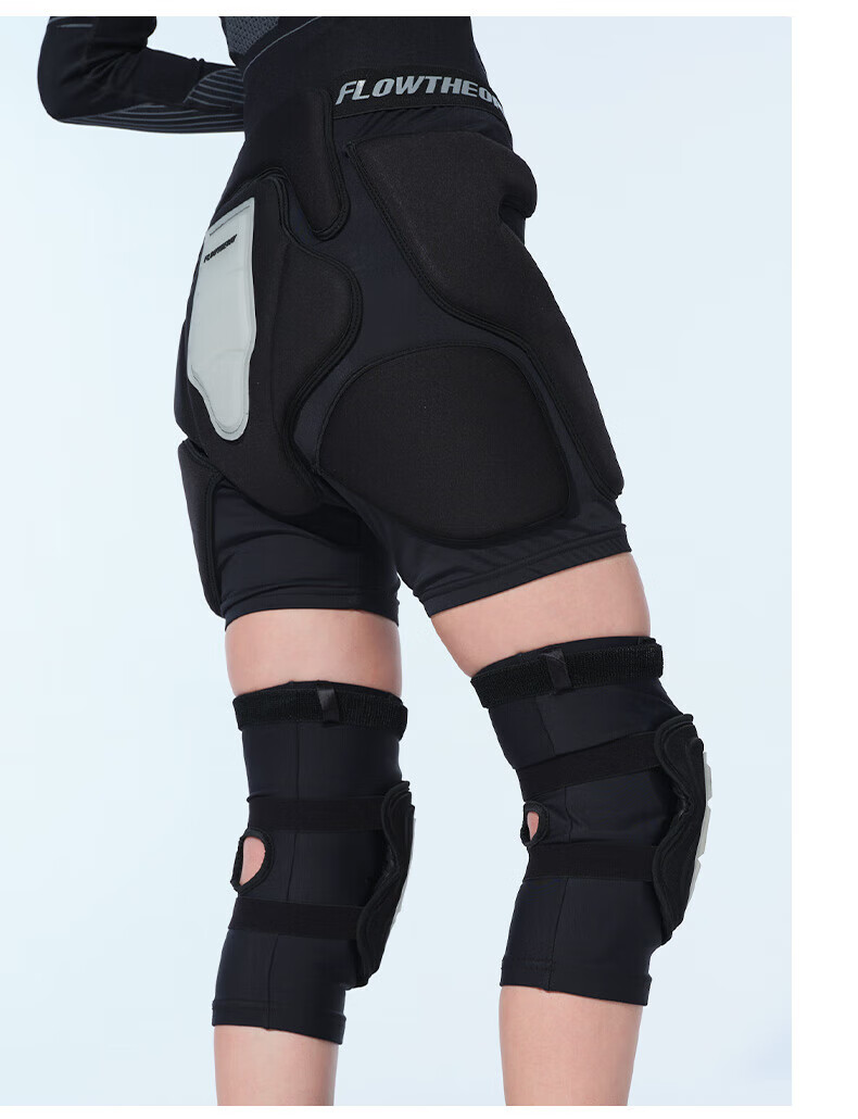 Flow Theory Ski Protective Gear, Unisex Upgraded EVA Professional Outdoor Sports Protective Equipment, Hip And Knee Pads Set, Skiing Gear 25