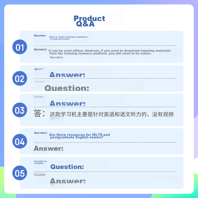 Xuebariji M6 Repeater for Chinese And English Textbooks, Synchronized Listening Device for Students, Vocabulary Memorization Tool, Ear Training Portable Player for Primary, Middle And High School Students, 128GB