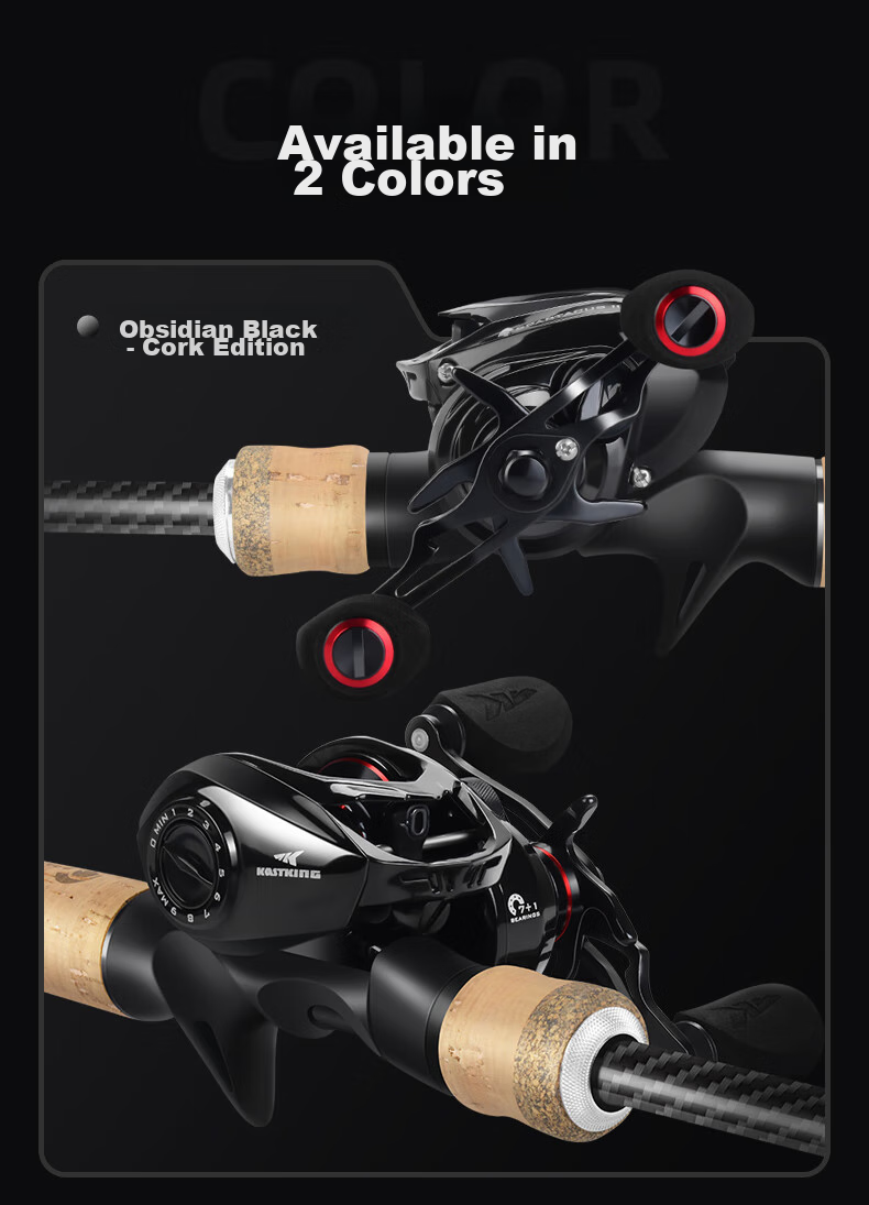KastKing Spinning Rod Set with Dual Rod Tips, Pistol Grip, Baitcasting Reel, Carbon Fiber Fishing Rod And Sea Rod 5