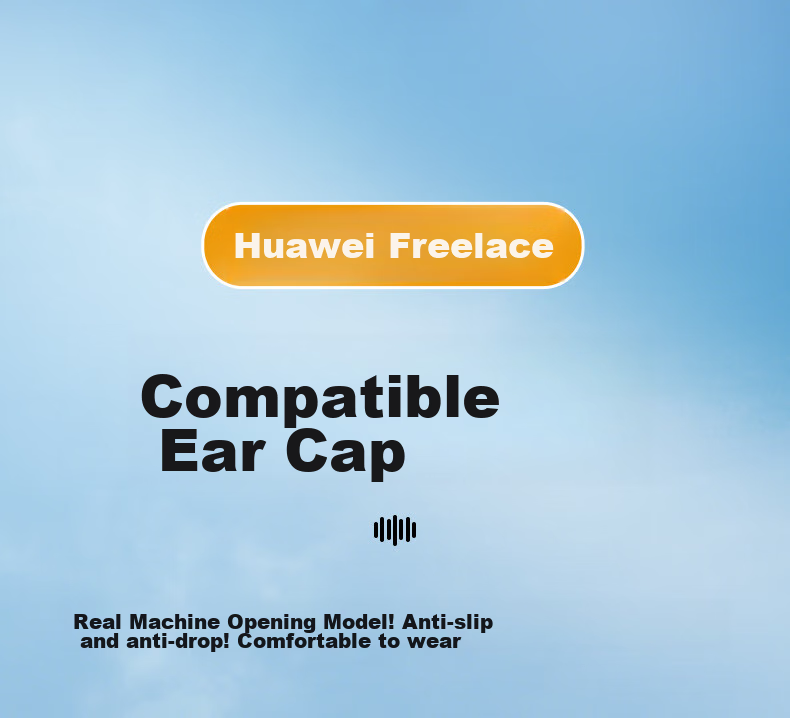 Masentek Compatible with Huawei Freelace Bluetooth Earphones, Ear Tips And Eartips for Pro/2 HUAWEI, Soft Silicone Replacement Accessories, Anti-Slip for Sports Use, Black, Medium Size, 1 Pair 1