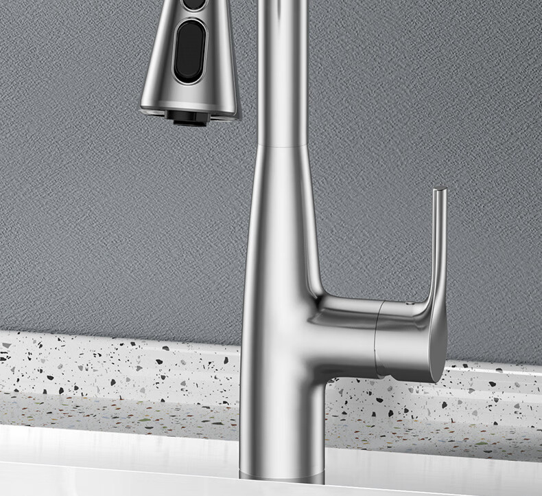 JOMOO Faucet Kitchen Sink Cold And Hot Pull-Out Four-Function Flying Rain Waterfall Sink Faucet 33229 15