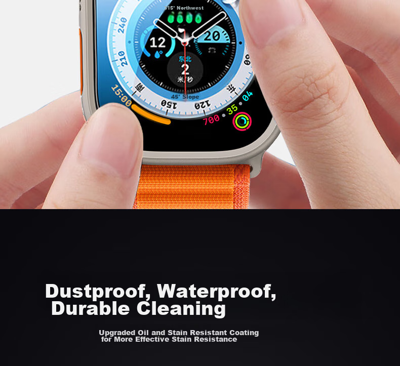 ESCASE Apple Watch Ultra Protective Film, Hydrogel Coating, Full Screen Protection, Anti-Scratch, Anti-Fingerprint, Shockproof, for Apple Watch Ultra 3/2/1, 49mm, 2-Pack 10