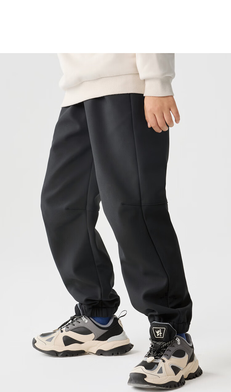 BALABALA Children's Clothing, Boys' Pants, Autumn And Winter Girls' Trousers, Big Kids' Joggers, Children's Long Pants with Fleece Lining 17