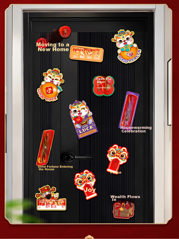 Yijuzhangning 2026 New Housewarming Moving Gift, Refrigerator Magnetic Stickers, Home Welcome Housewarming Set of 12 5