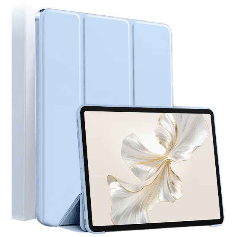 HBOALG Compatible with Honor 9 Pro Protective Case, 2024 Model 12.1-Inch Protective Cover, Honor Tablet 9 Protective Shell, Slim Full-Coverage Shockproof Tri-Fold Stable Support, Blue