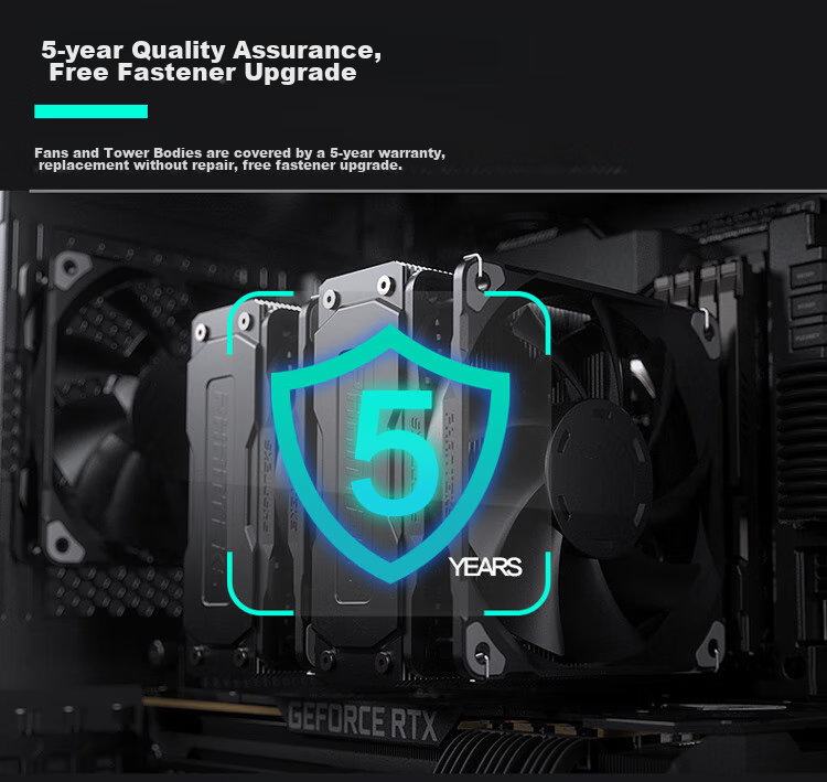 PHANTEKS Polar T6 White Anti-Gravity Dual Tower Air Cooler CPU Heatsink (PWM Dual ARGB Fans, Includes High-Nano Thermal Paste, Heat Spreader, And Noise Reduction Device) 21