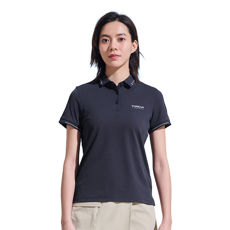 TOREAD POLO Shirt, Spring And Summer Women's Short-Sleeve T-Shirt, Outdoor Collared Functional Quick-Dry Breathable Top TAJJBM82823