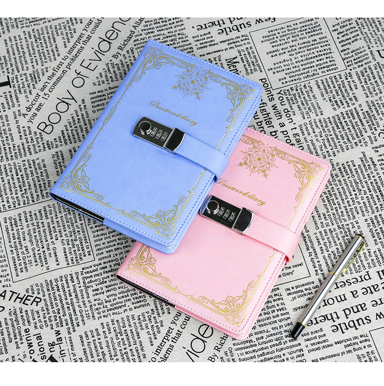 Weimei Password Lock Notebook A5 Password Diary Lockable Portable 25K High-Quality Thick 100-Page Journal Customizable Logo 2