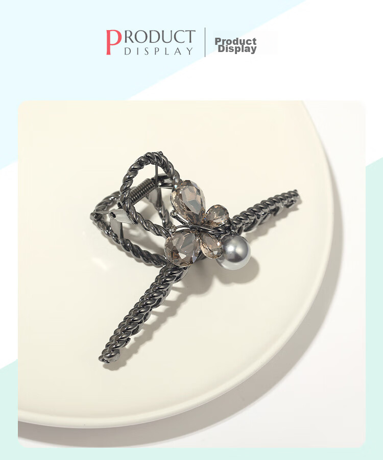 CHIMERA Elegant Back-Of Hair Claw Clip, Korean Style Large Hair Claw, Hair Accessory, Women's Hair Ornament, Mid-Autumn Festival Gift 33