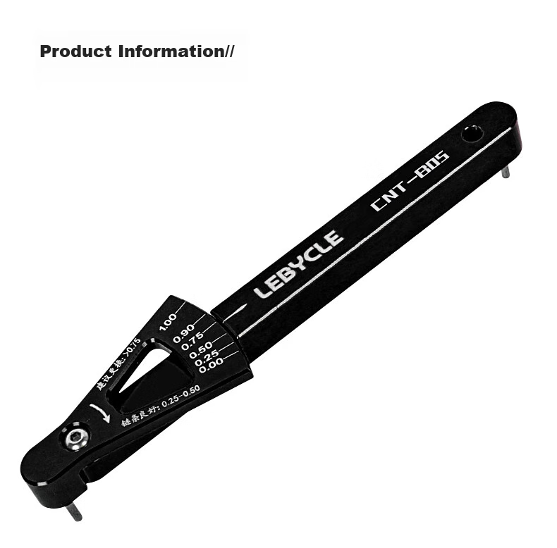 LEBYCLE Mountain And Road Bicycle Chain Measuring Ruler, Wear Indicator, Chain Stretcher, Testing Gauge Tool 1