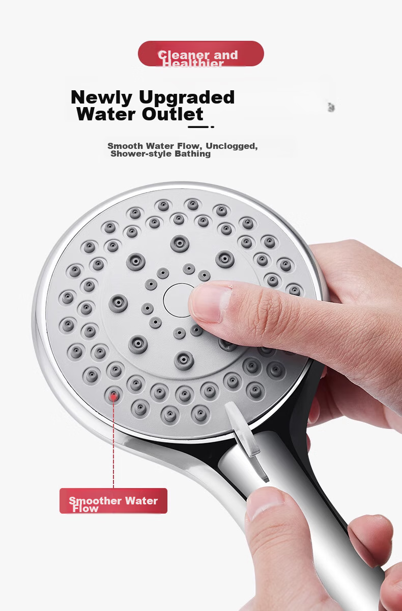 Chaoji Jia Pin Shower Head, High-Pressure Handheld And Wall-Mounted, Single Adjustable Large Water Output Universal Shower Head 4
