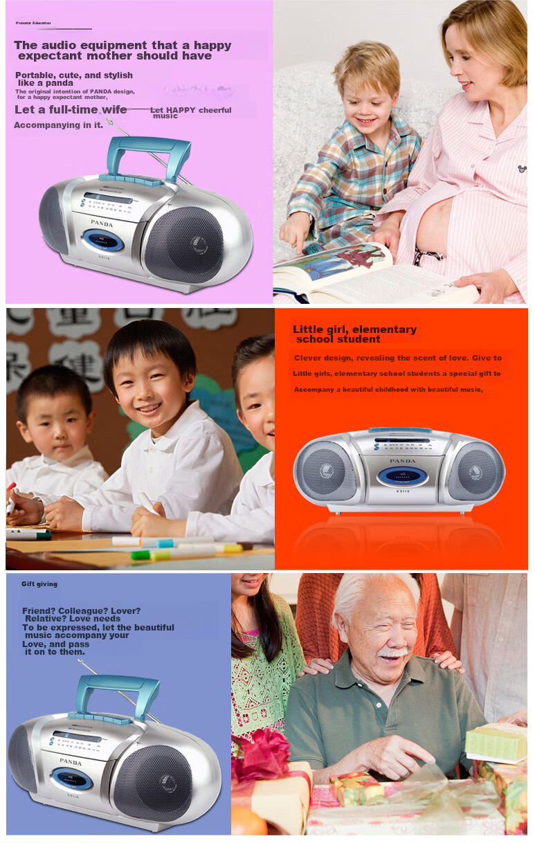 Panda 6311E Portable Teaching Recorder, Student English Learning Radio, Cassette Player with Recording And Playback Functions 4