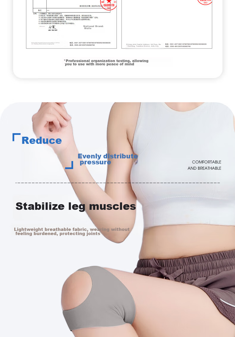 Li-Ning Knee Brace, Meniscus Sports Joint Patella Fixation Strap, for Men And Women, Running, Hiking, Badminton, Knee Support, Thi 9
