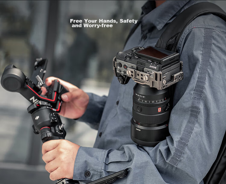 PGYTECH Camera Quick-Release Strap for DSLR And Mirrorless Cameras, Waist Strap, Quick Gun Hand, Action/GoPro/Insta Sports Camera Shoulder Strap Buckle 4
