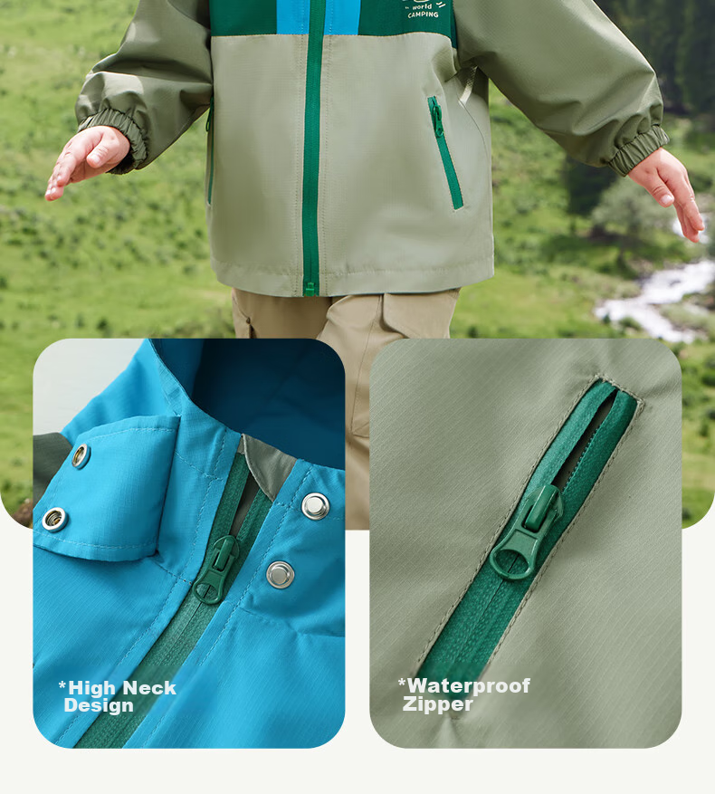 Ciciibear [Outdoor Triple Protection] Ciciibear Children's Outdoor Jacket, Boys' Autumn Wear, 2024 New Spring And Autumn Style, Baby Outerwear 8