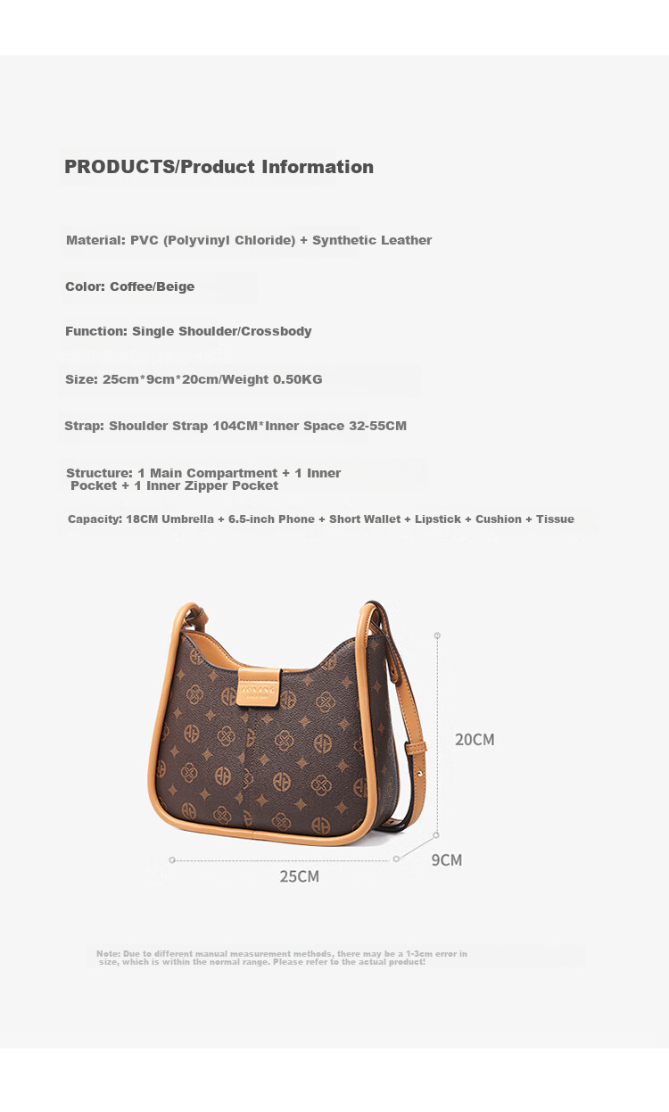 Aokang Women's Handbag, Trendy Large Capacity Bucket Light Luxury Crossbody Shoulder Bag, Birthday Mother's Day Gift for Mom Or Wife 6