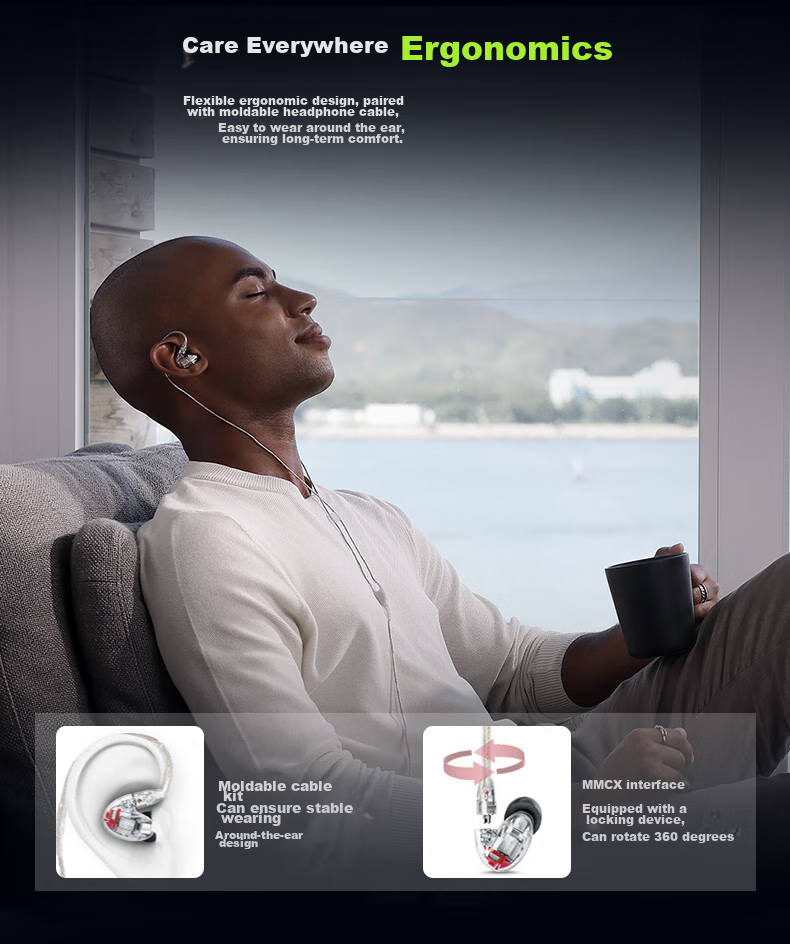 SHURE SE846 Second Generation Clear Edition Noise-Cancelling Wired Headphones with Four Single-Unit Dynamic Drivers, Flagship High-Fidelity HIFI Music, Adjustable Transparency, Transparent Color 7