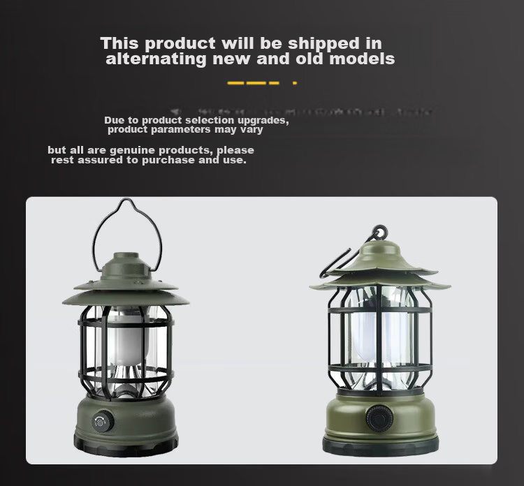 SHENYU Camping Light, Outdoor Rechargeable Lantern, Tent Light, Hanging Lamp, Horse Lantern, Power Outage Home Lighting, Long-Lasting Battery Life 12