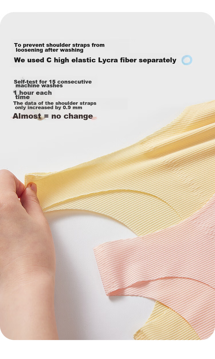 Q21 [Xiaoyumian] Girls' Underwear, Puberty Student Bra, Breathable, Sweat-Absorbing, Sports, Anti-Shock, Seamless Development Vest 16
