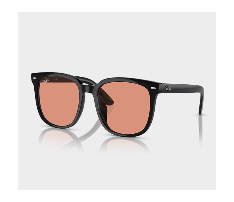 RayBan Square Large Frame Sunglasses, Face-Slimming Effect, Fashionable Designer Style 0RB4401D, Gift 12