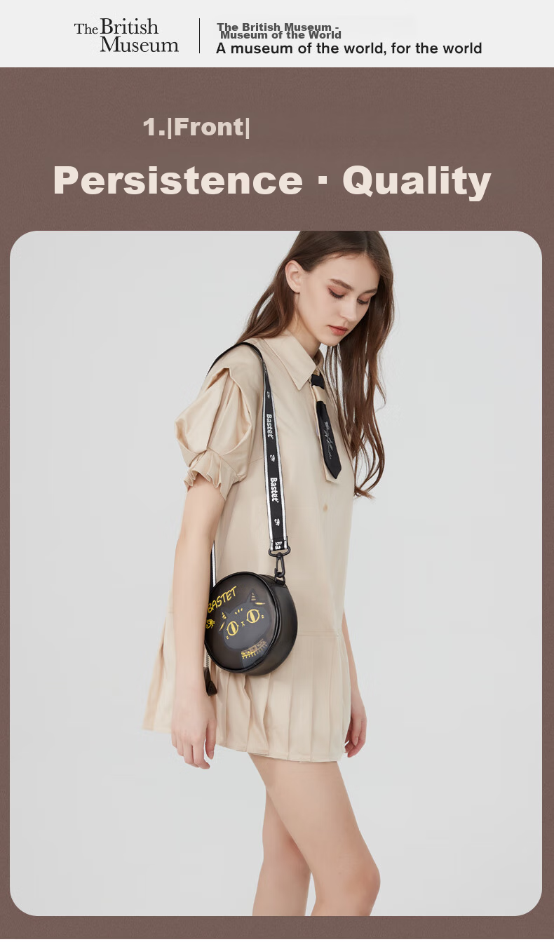 Dayingbowuguan Anderson Cat Ba Bao Meng Cat Bag, Women's Crossbody Bag, Round Cake Bag, Birthday Gift for Girls 1