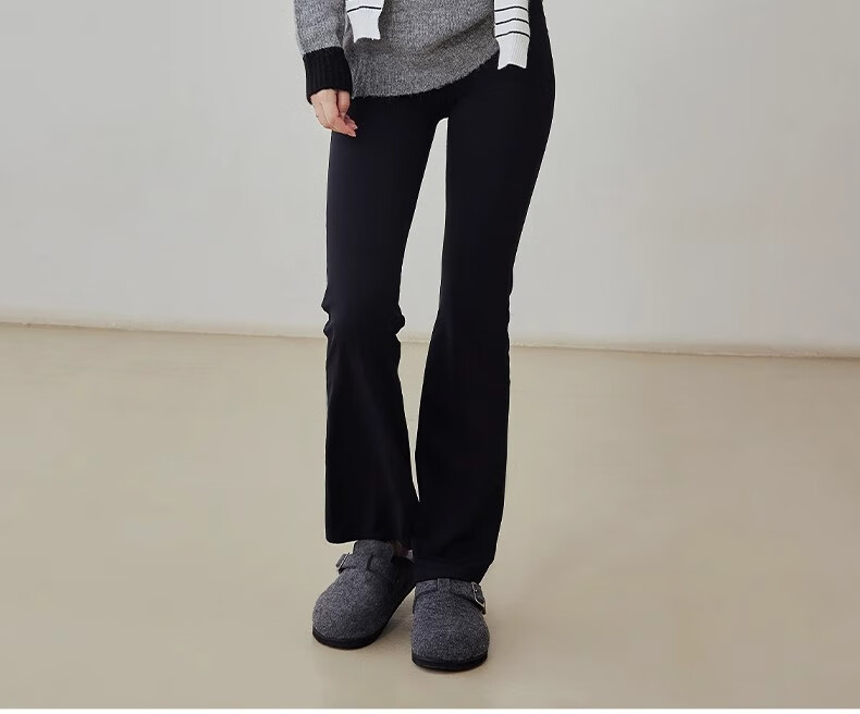 Gigt Yoga Pants for Women, Slightly Flared, Cool And Draping, Slimming, Nude-Like, Suitable for Outdoor Wear, Waist-Cinching, Butt-Lifting, Sports And Daily Fitness Pants 30