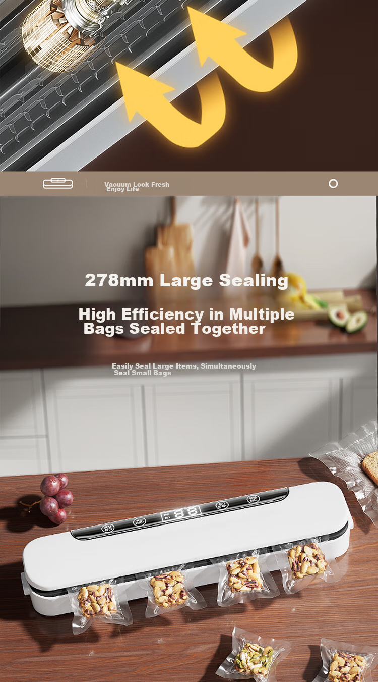 Baijie Food Grade Vacuum Sealer Bags Large 30x40cm Food Vacuum Seal Storage Bags Packaging Bags Preservation Bags Compression Storage Bags 9