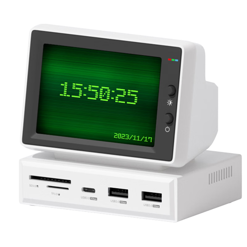 Hagibis Mini Computer Expansion Dock, Desktop Expansion Hub, USB Multi-Port Adapter, for Apple Macbook Laptops, Chassis, Monitors, AIDA64 Host CPU Monitoring