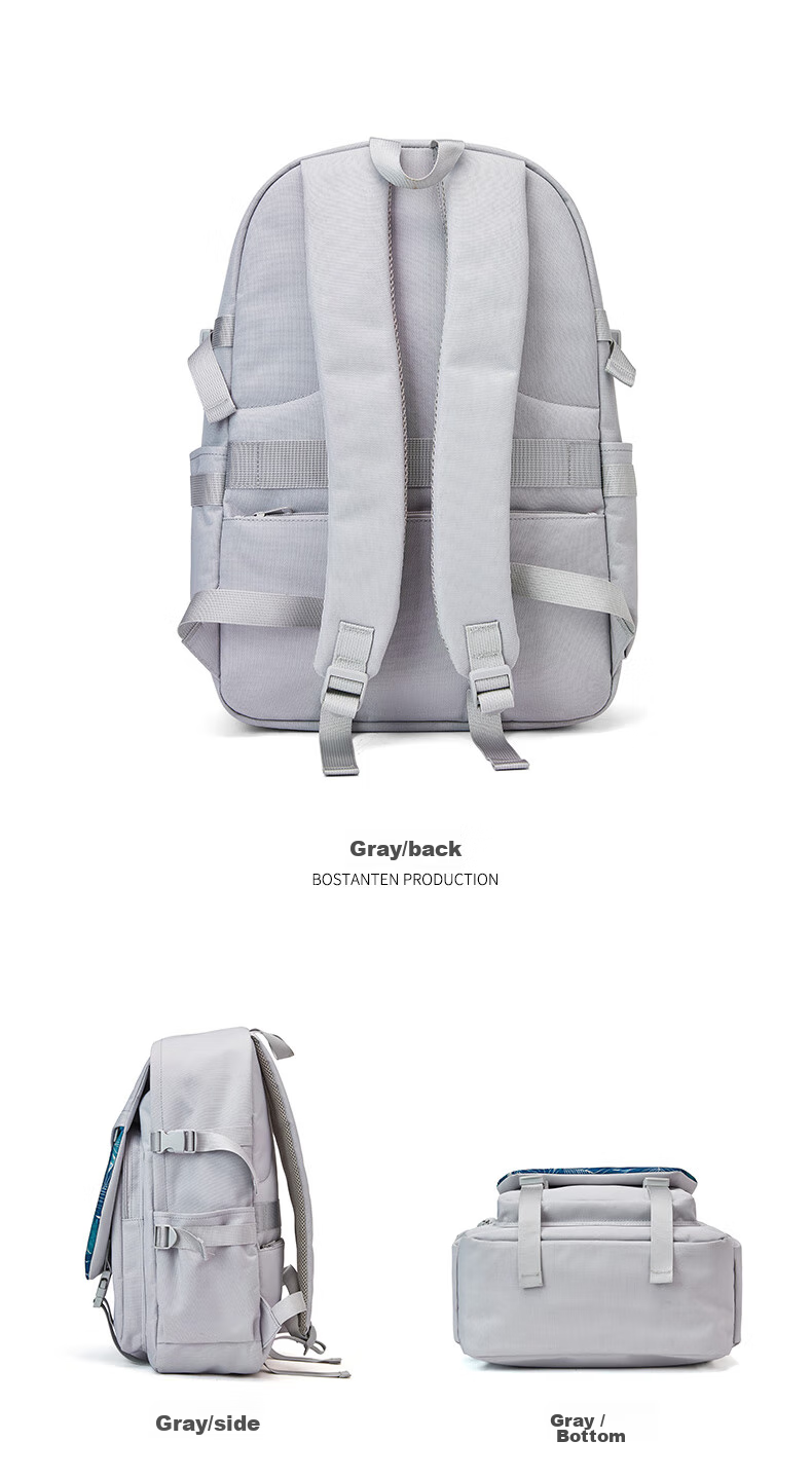 BOSTANTEN Men's Backpack, High School And College Student Bookbag, Trendy Backpack with Large Capacity for Laptops And Notebooks, Suitable for Both Men And Wome 14