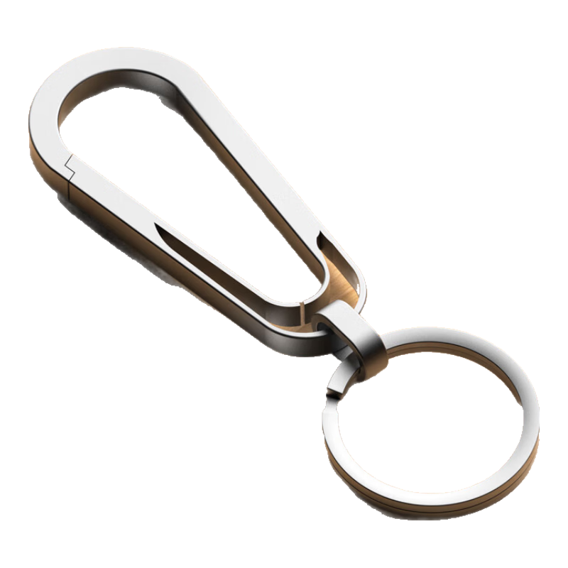 Laiben Titanium Alloy Car Keychain, Men's High-End Pendant Keyring, Waist Hanging Ring, Personalized Creative Keychai