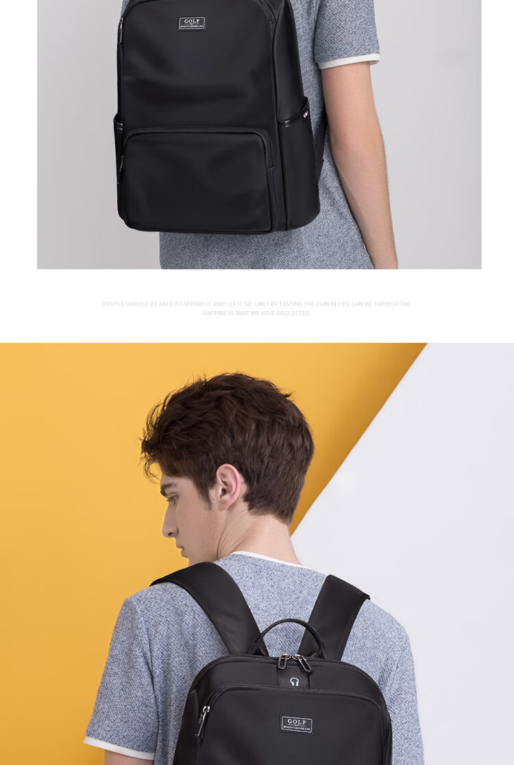 GOLF Backpack for Men, Casual 14-Inch Laptop Backpack, Water-Resistant Commuter Travel Backpack for Students And Outings 20