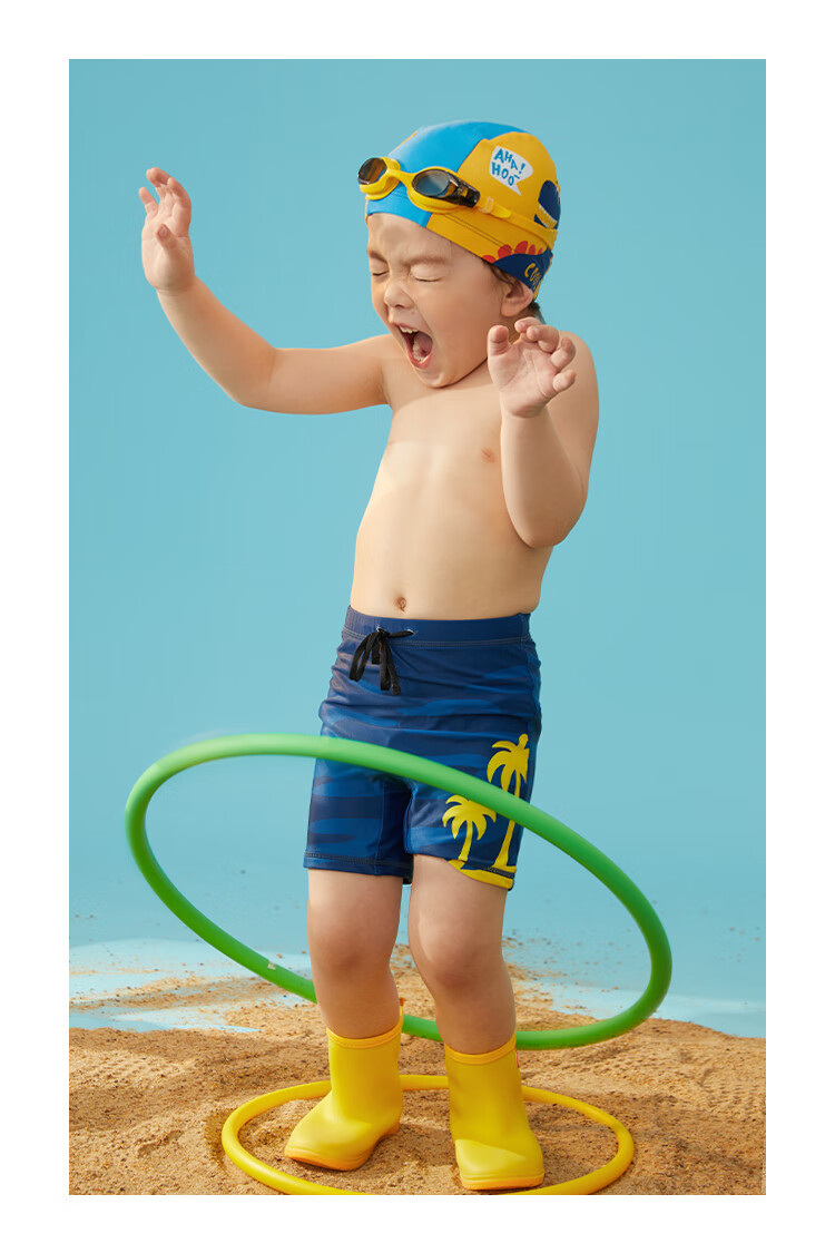 Sulang UPF50+ Sun Protection | 20% Spandex High-Elastic Long-Sleeve And Pants Children's Boys Swimwear Dinosaur Walking Pants 110 18