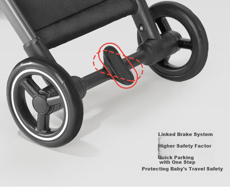 Gb Stroller, Lightweight, Can Sit And Lie Down, Portable, Wide, Baby Pushchair, Kunpeng D1801, Elegant Gray 26
