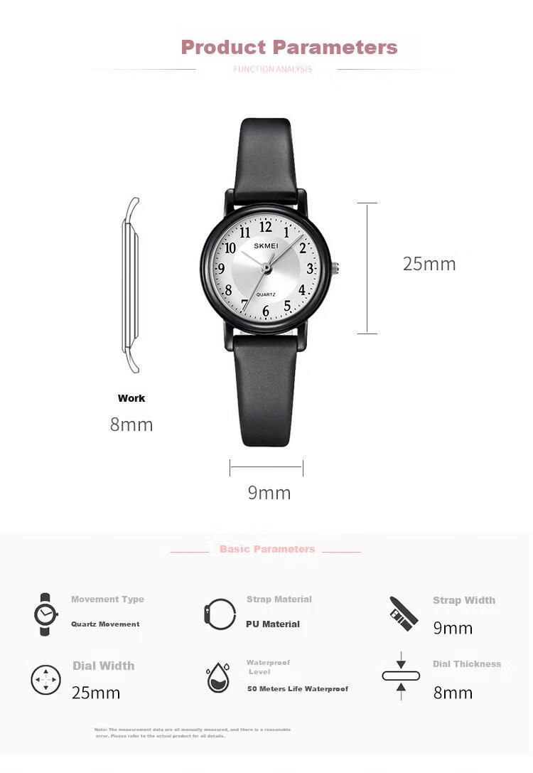 SKMEI Student Watch Quartz Analog Time-Only Exam Watch for Middle and High School Students Model 2532 9
