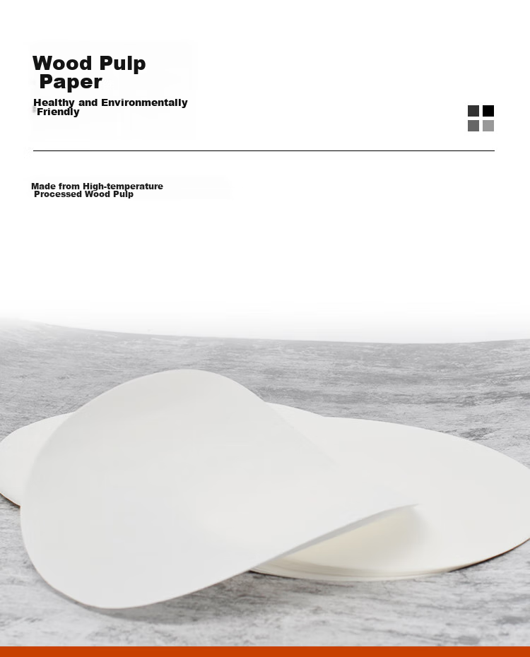 Shihua Food Oil-Absorbing Paper, Soup Strainer Oil Remover Baking Paper Filter Oil Film 100 Sheets Round Style SH-6284 4