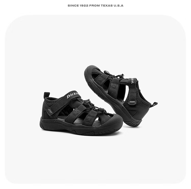 Dickies Children's Sandals, Boys And Girls Non-Slip Beach Shoes, Summer Closed-Toe Anti-Kick Breathable Soft-Soled Hollow Water Shoes 9