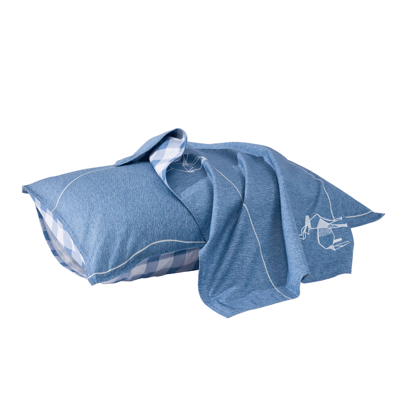 Shuixingjiafang Pillowcase, 100% Pure Cotton, Class A Antibacterial for Mothers And Babies, Dormitory And Home Use, Pillow Cover, One Pair, 48x74cm