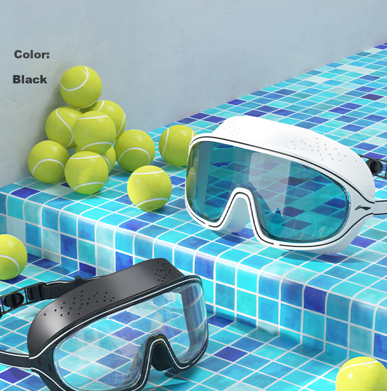 Li-Ning Swimming Goggles for Men And Women, Adult Large Frame High Definition Anti-Fog Comfortable Waterproof Swim Glasses Professional Diving Equipment 528-1 14