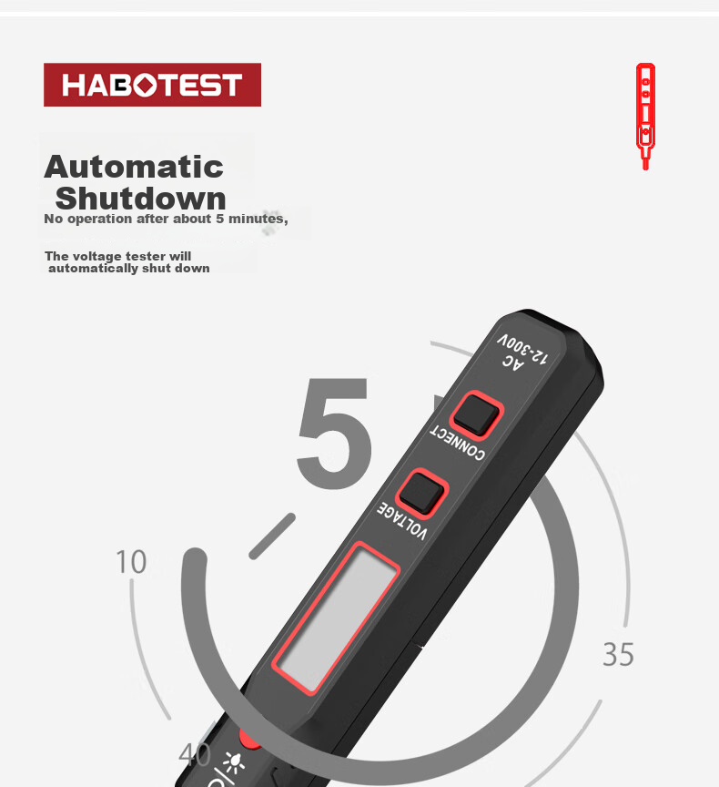 HABOTEST HT89 Intelligent Test Pen, Contact-Type Voltage Tester, HT89 14
