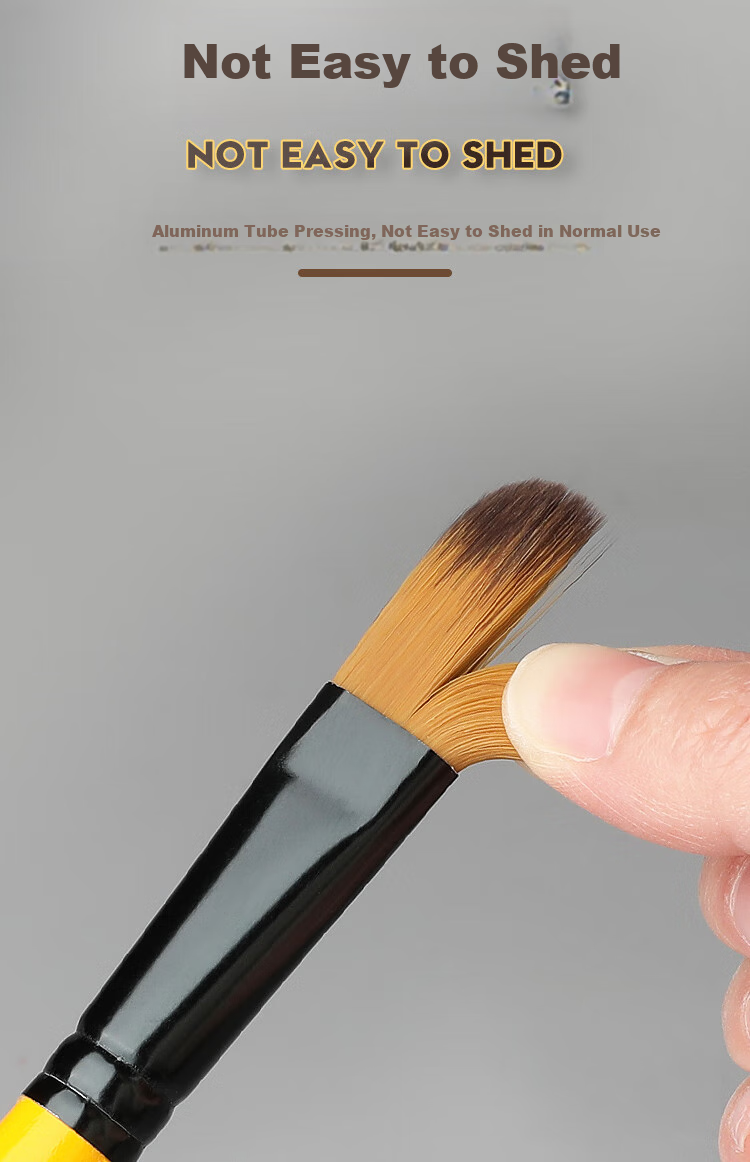 Mont Marte (MontMarte) Gouache Brushes Set of 4, Watercolor Paint Brushes for Children, Art Paint Line Brushes, Fan-Shaped Flat Brushes, Student Watercolor Brush Set BMHS0013 9
