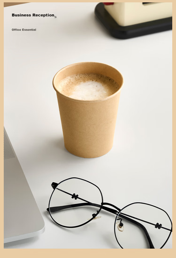 One's Member Disposable Paper Cups, Bamboo Paper Cups, Water Cups, 230ml X 100 Pieces, Beverage Cups, Coffee Cups, Food Grade, Office Use 11