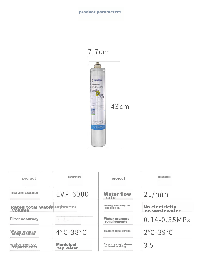Everpure EVP-6000 Water Purifier Main Filter Cartridge 5